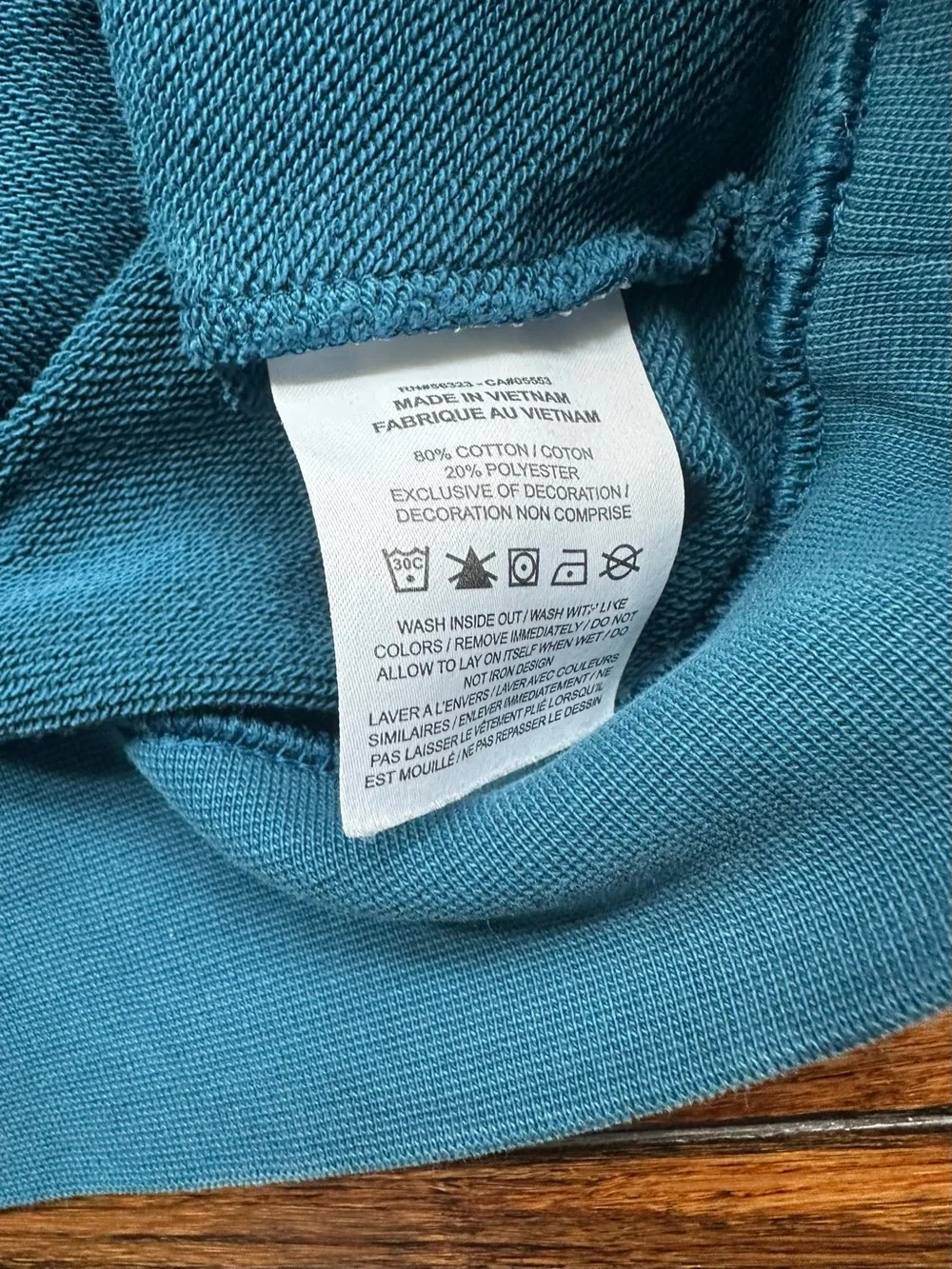 Nike Double Swoosh French Terry Crewneck Sweatshirt Men's Size M Back Hit Teal